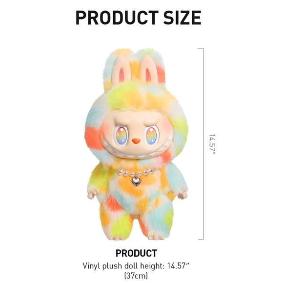 Pastel Multicolor Plush Bunny Hair Accessory Clip - Picture 7 of 8